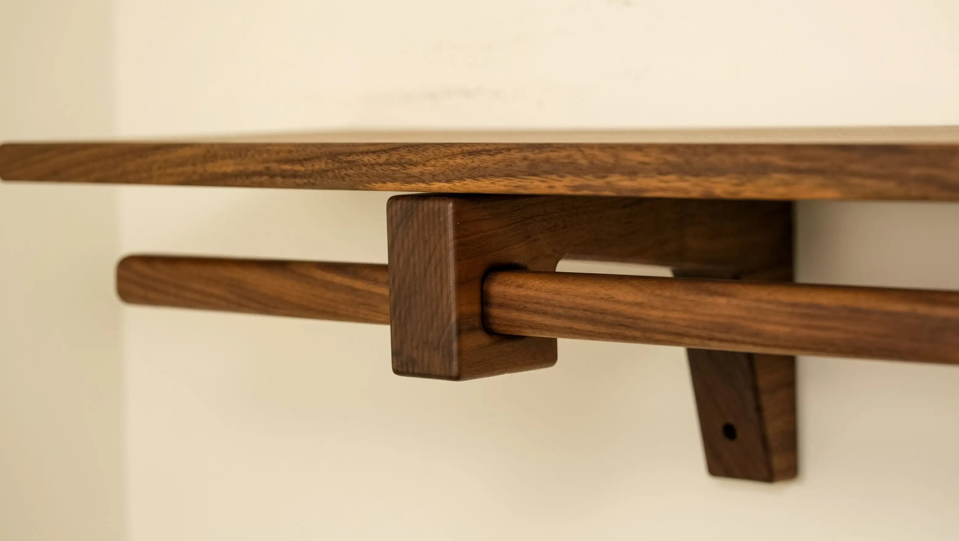 Modern wooden closet shelving system – handmade with precision and premium materials