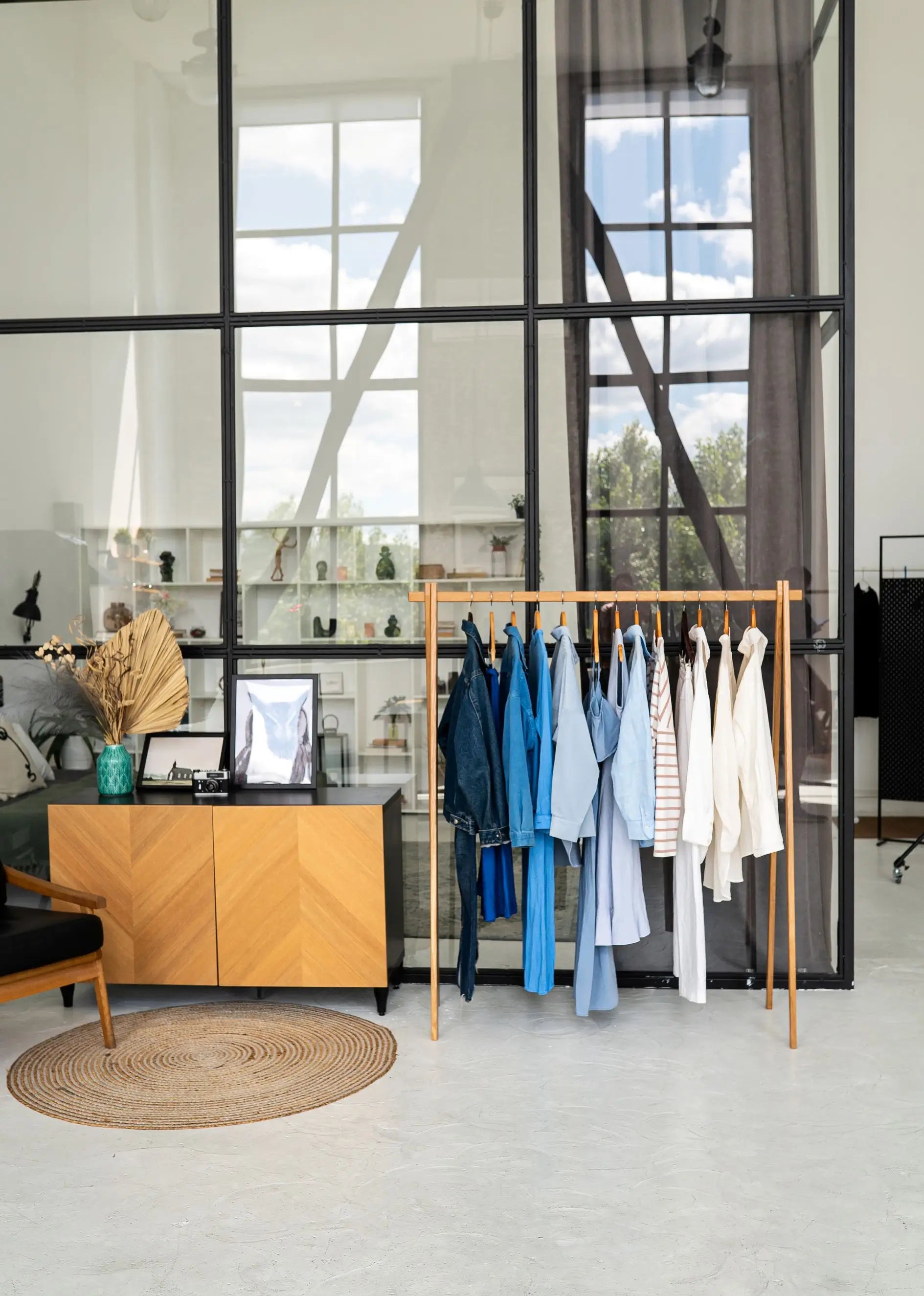 Sleek handcrafted hanger made from premium hardwood – ideal for luxury garments