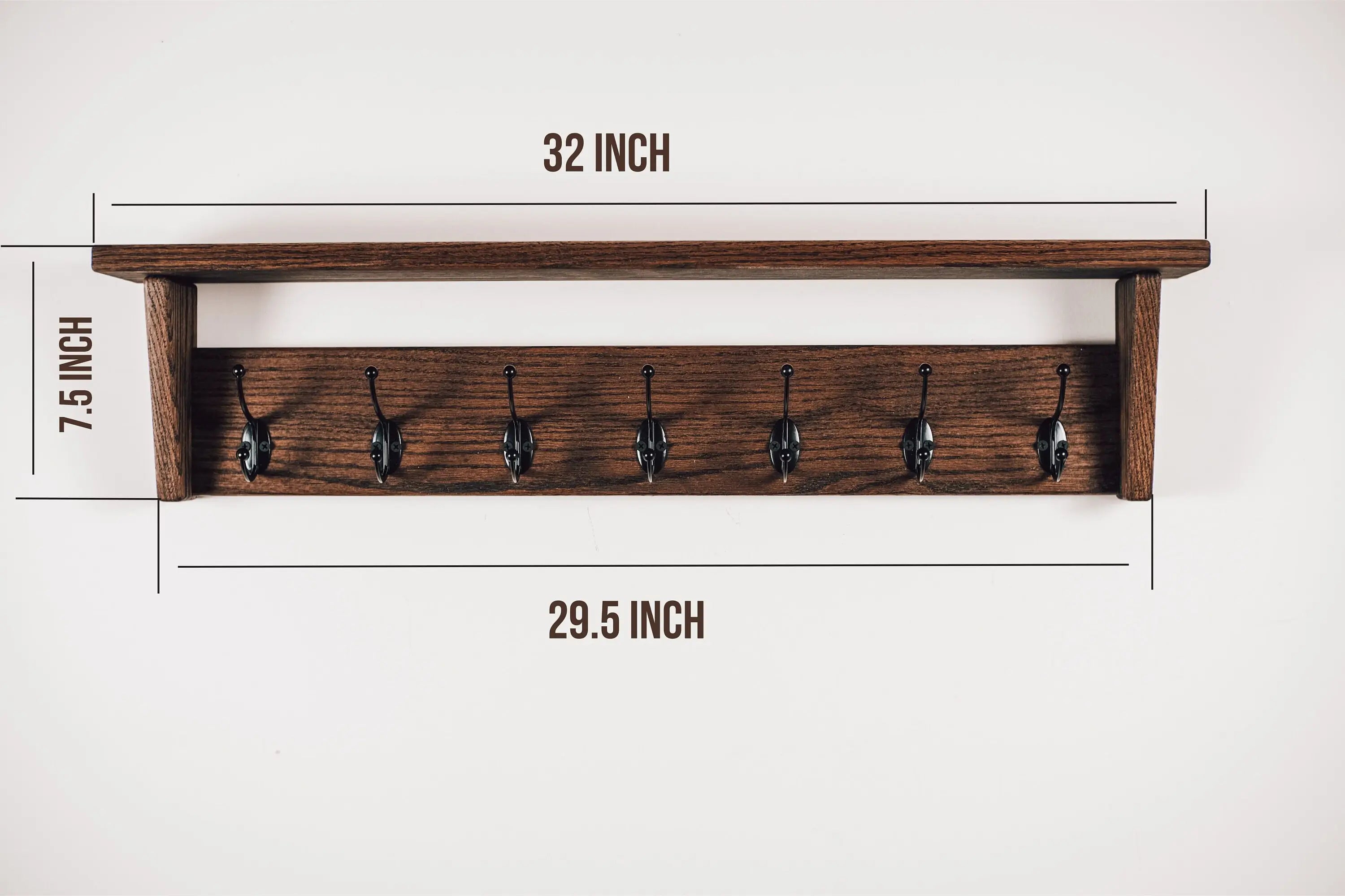 Minimalist wood coat and shelf unit – ideal for modern interiors and everyday convenience