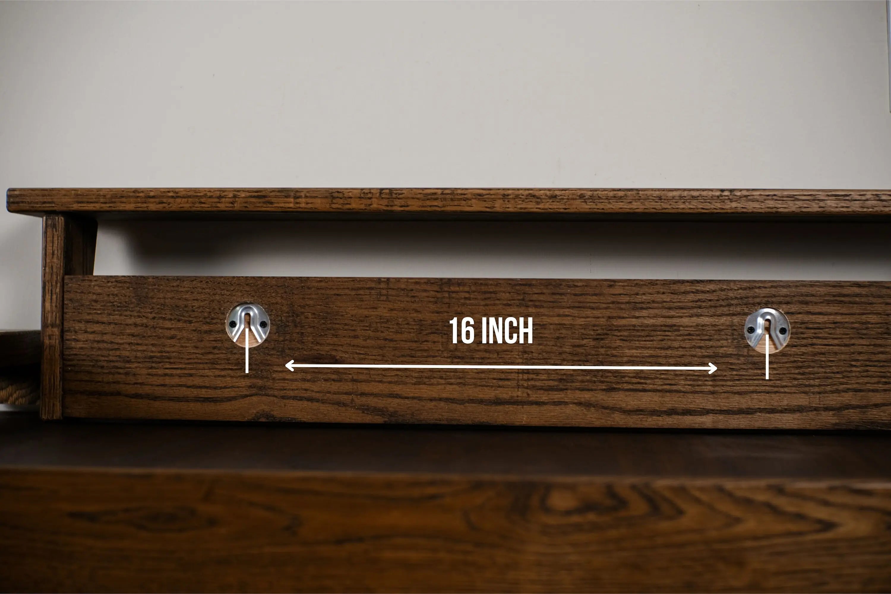 Modern entryway coat hanger with shelf – solid wood construction and clean lines