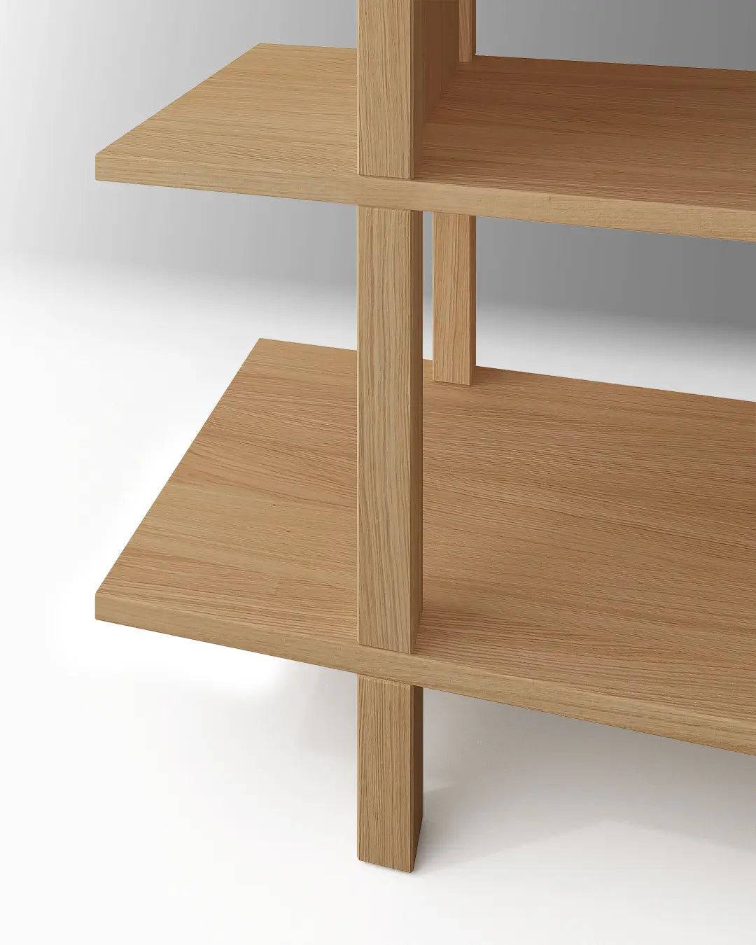 Struttura wooden shelf – artistic and functional storage solution for living spaces