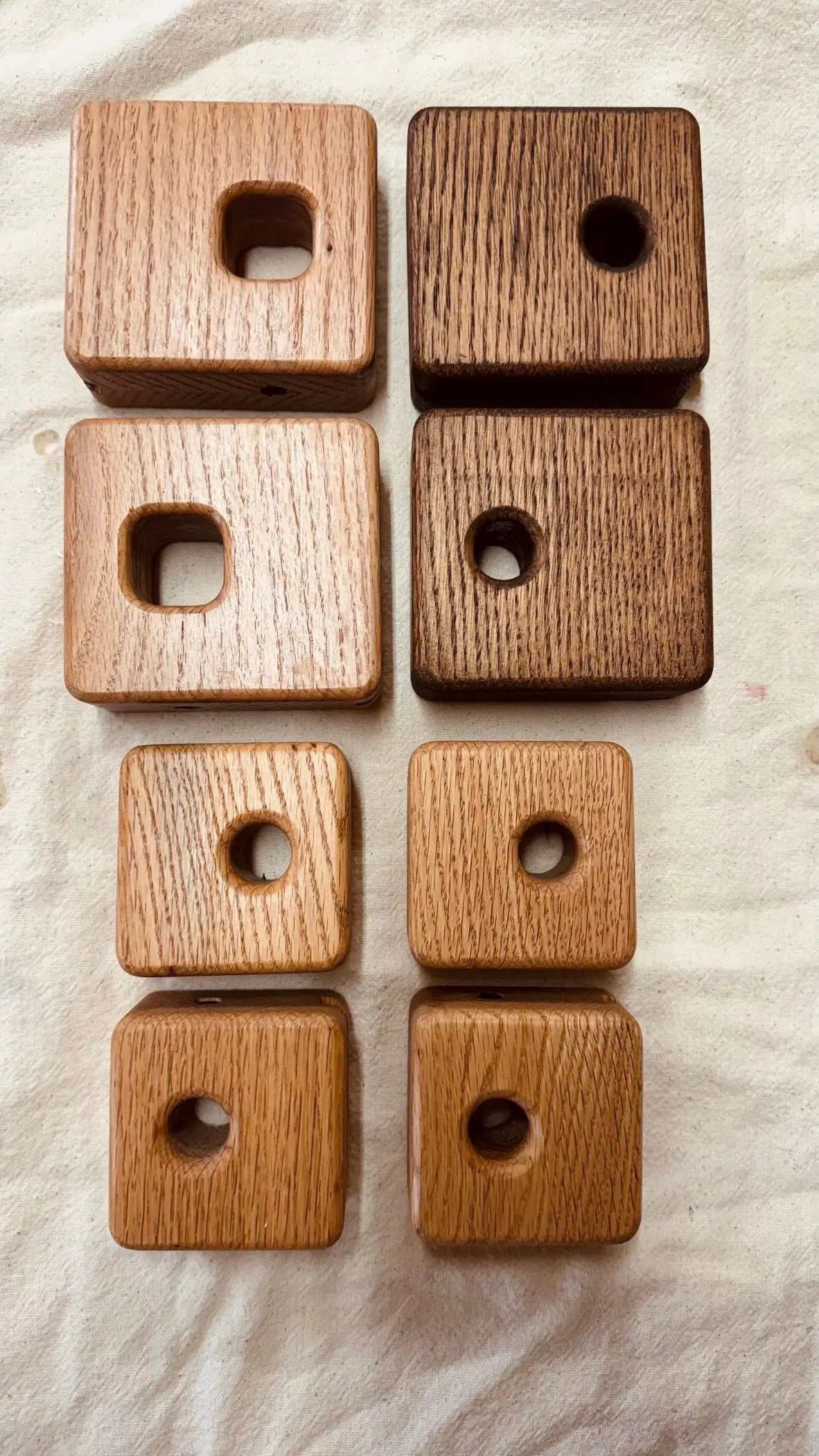 Wall bracket for curtain rod – handmade from premium hardwood with clean design