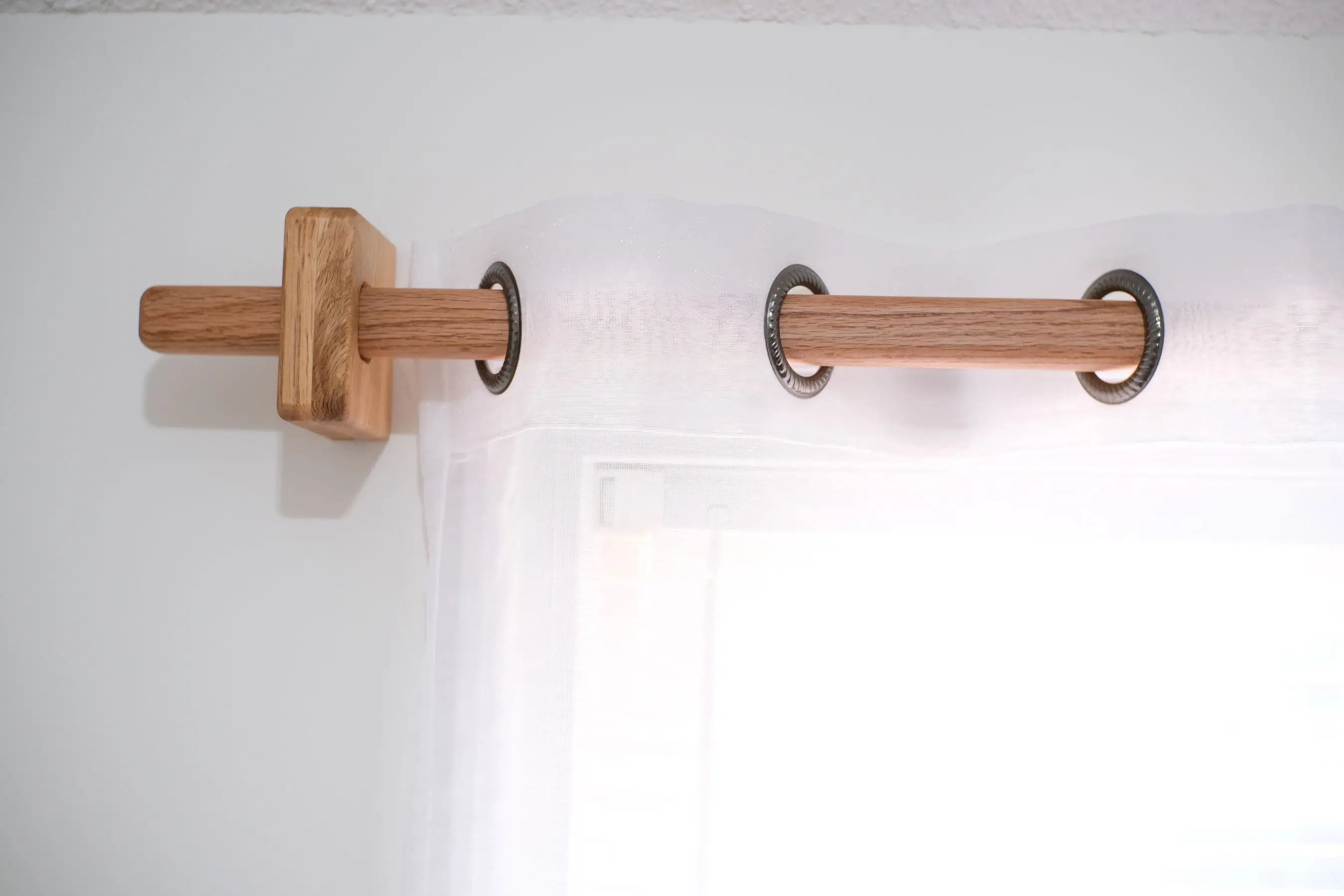 Custom solid wood curtain rod – perfect for classic and modern home decor