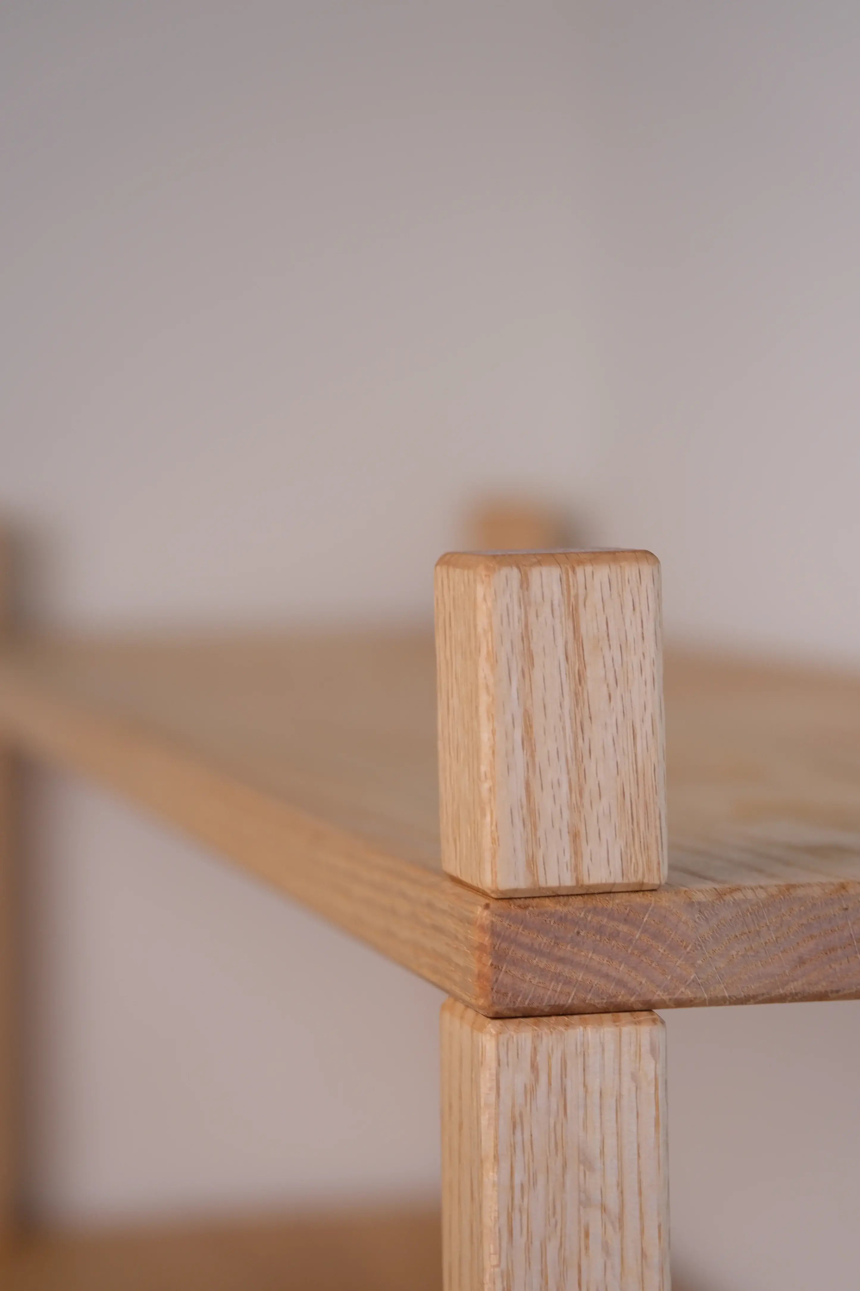 Slim nordic wooden bookcase – handcrafted minimalist furniture for organized living