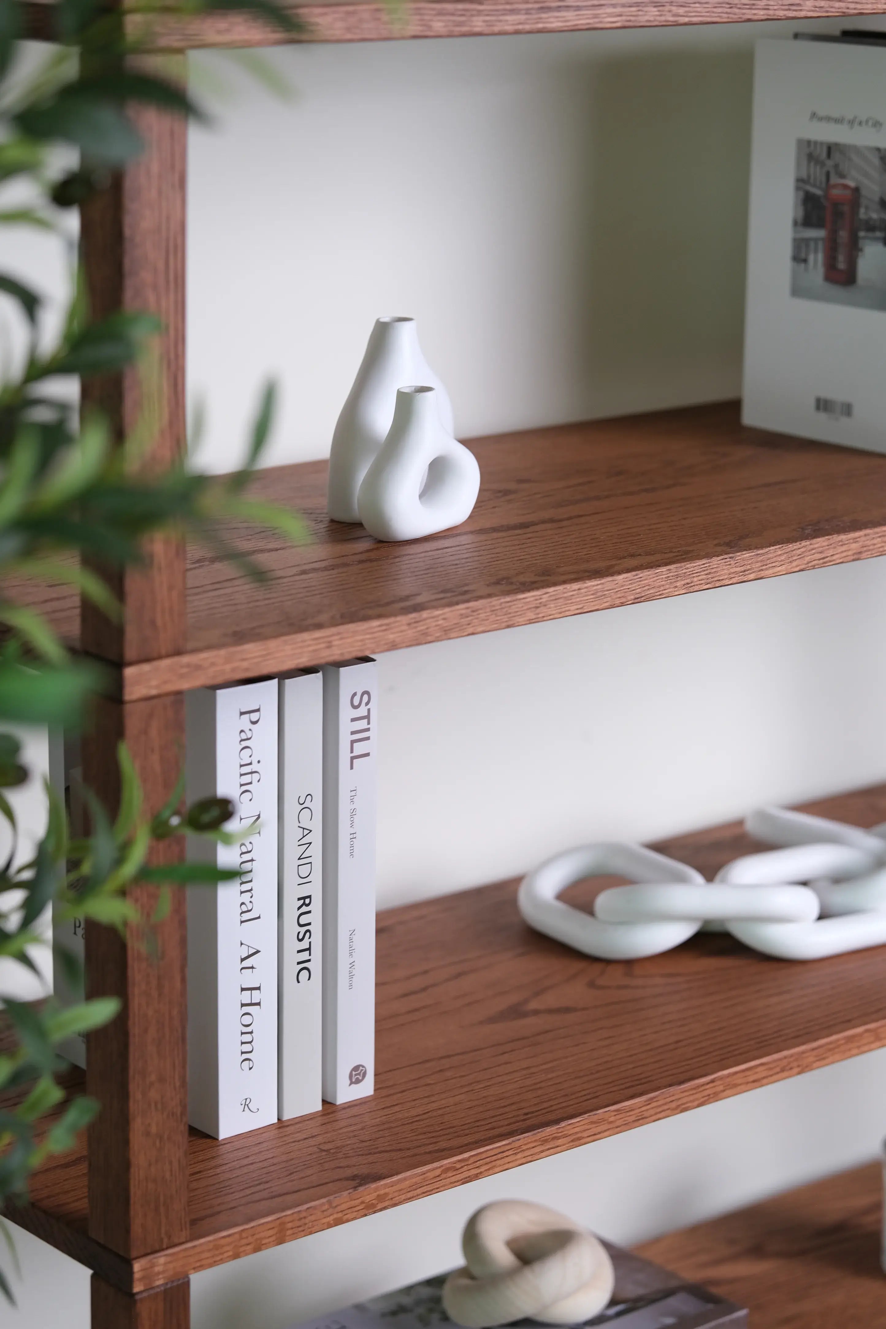 Minimalist nordic bookcase – perfect for organizing books, plants, and home accessories