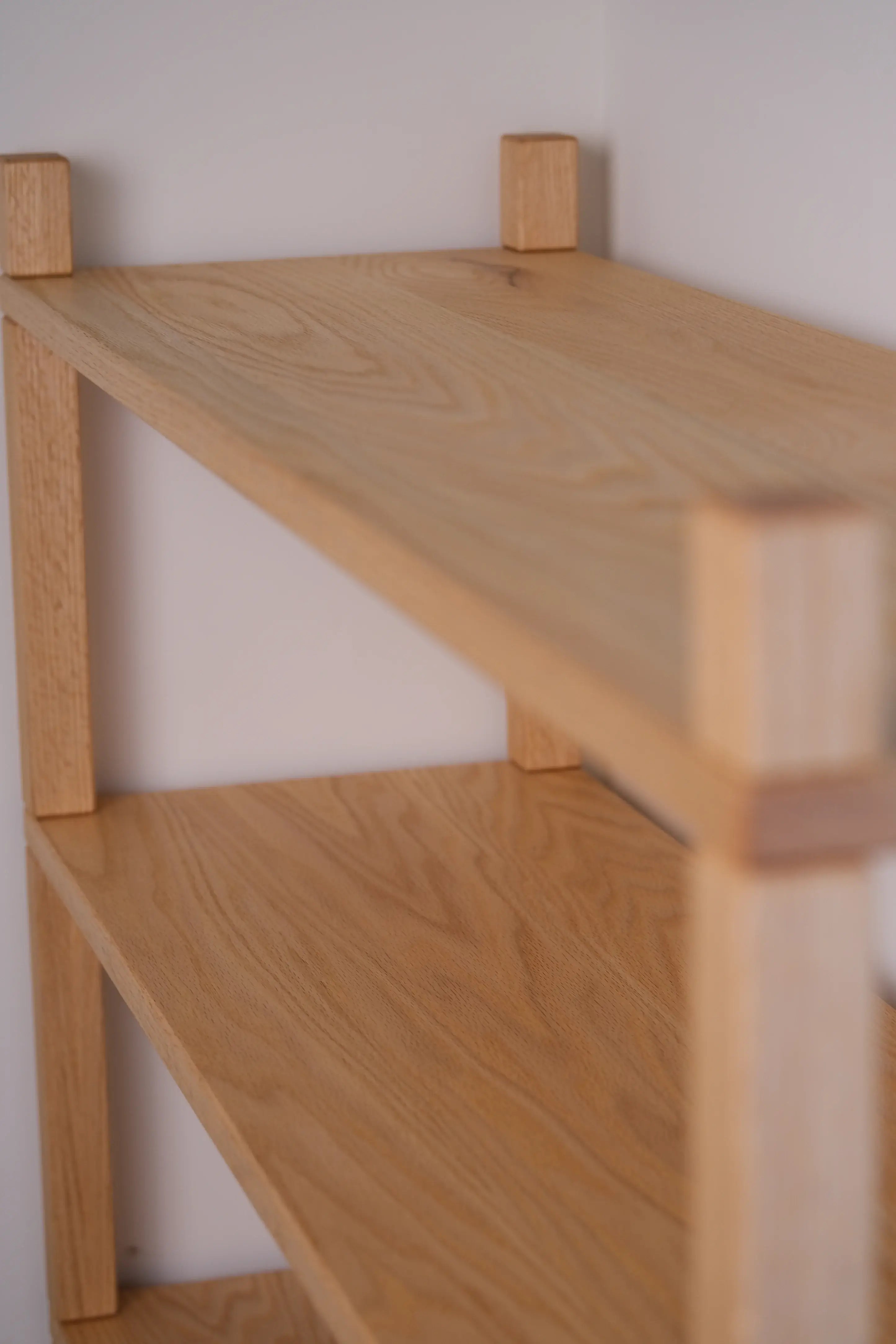 Natural wood nordic bookcase – durable and stylish handcrafted shelving solution